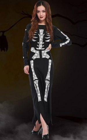 F1668 X-Ray Skeleton Catsuit Costume